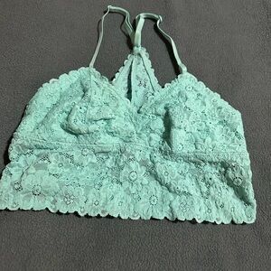 Aerie Lace Bralette in Mint Green